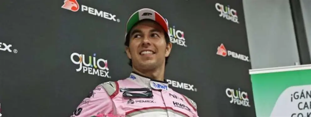 Checo Pérez con un pie y medio fuera de la Fórmula 1 por culpa de Vettel