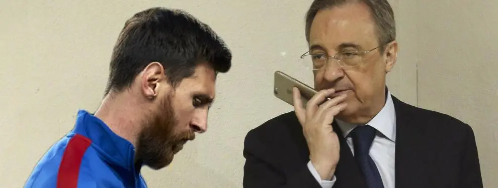 Florentino Pérez no quiere hablar de ello: llamada a Messi