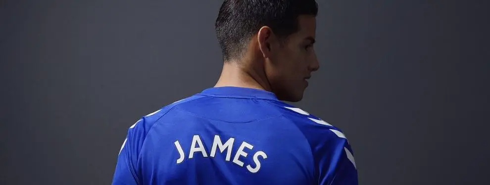 La primera bronca de James Rodríguez en el Everton es terrible