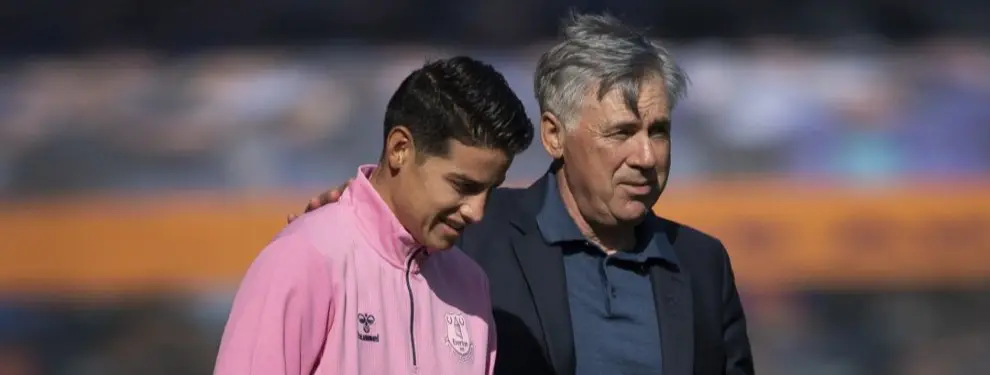 Ancelotti vuelve al Bernabéu a por otra ganga para James Rodríguez