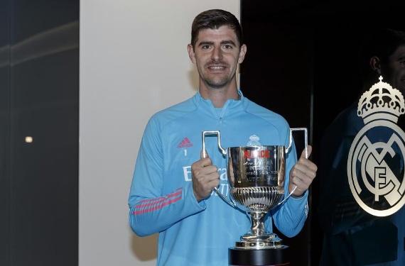 Thibaut Courtois acerca a un objetivo galáctico al Real Madrid