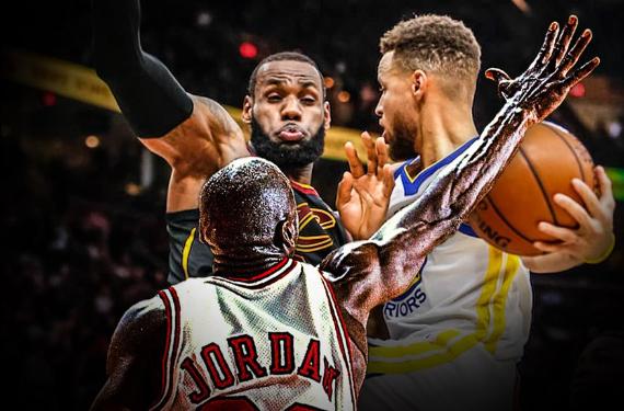 Stephen Curry invoca a Michael Jordan para tumbar a LeBron James