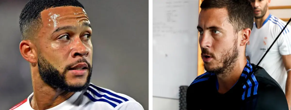 Eden Hazard y Memphis Depay tienen un serio problema: no puede ser