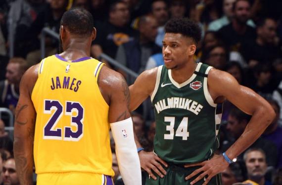 Antetokounmpo entrega la corona a LeBron James: recado contra Durant