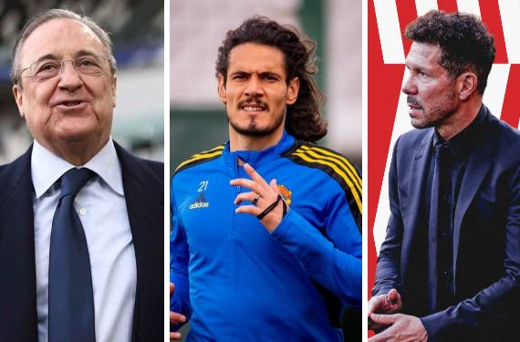 Edinson Cavani calienta el invierno de Florentino; Simeone contraataca