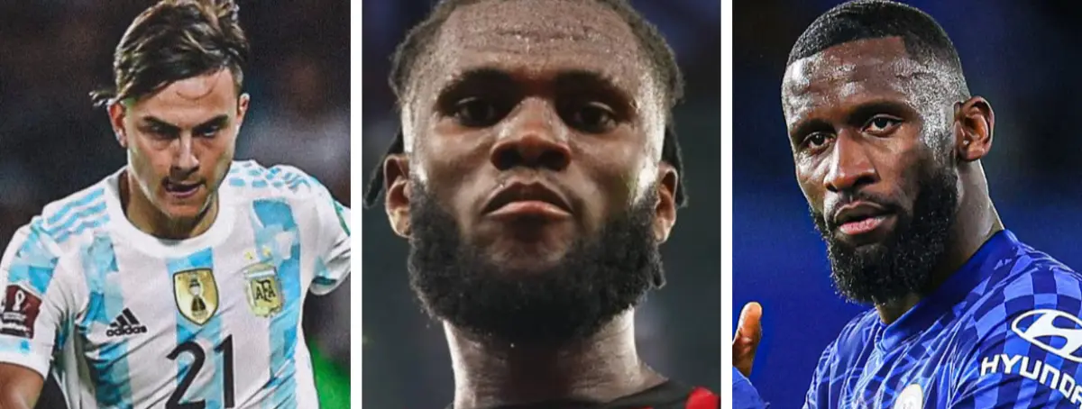 Rüdiger, Kessié y Dybala, tres joyas listas para la subasta Champions