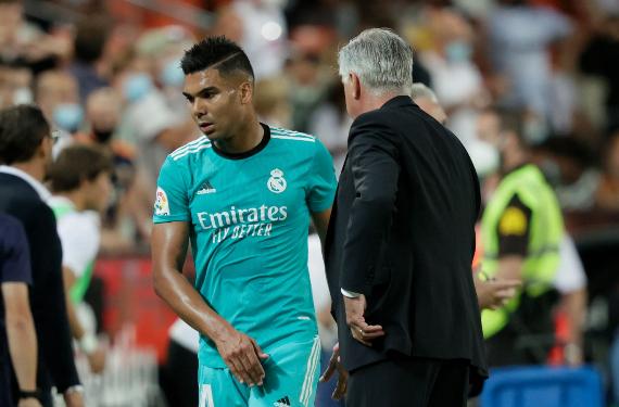 Carlo Ancelotti pasa del relevo de Casemiro: papel opuesto con Zidane