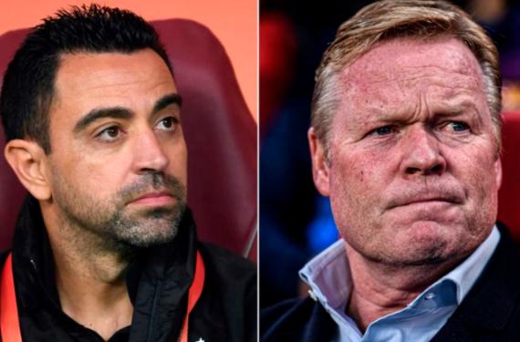 Tortazo de Koeman a Xavi que deja atónito al Camp Nou, hay tensión