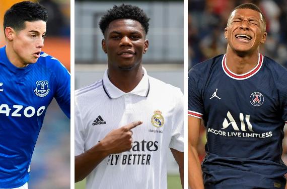 James Rodríguez, Mbappé y Tchouameni, aliados, se ríen de Al-Khelaïfi