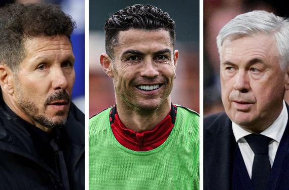 Primero Carletto y después Simeone: CR7 se carga todo lo que toca