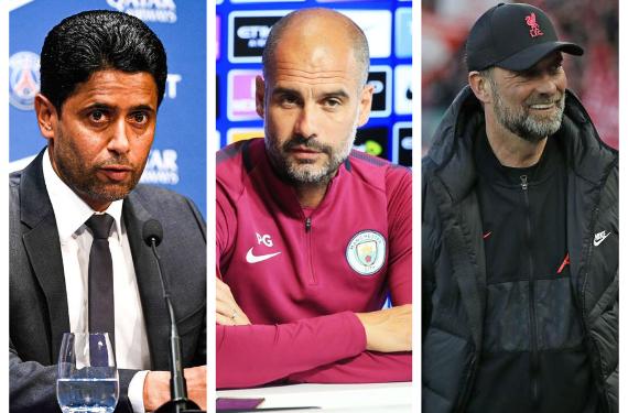 El rival más temido en Europa: Al-Khelaïfi, Guardiola y Klopp avisados