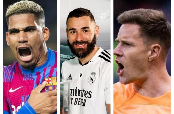 Araújo, Benzema, Ter Stegen y otros 2 cracks ponen picante al Clásico más importante de la temporada