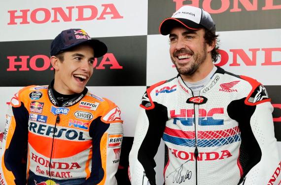 Moto GP y F1 ilusionan con una dupla soñada: Marc Márquez y Fernando Alonso competirán juntos