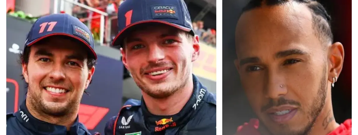 Desmadre en Red Bull: Max Verstappen choca de frente con Sergio Pérez y ya envidia a Lewis Hamilton