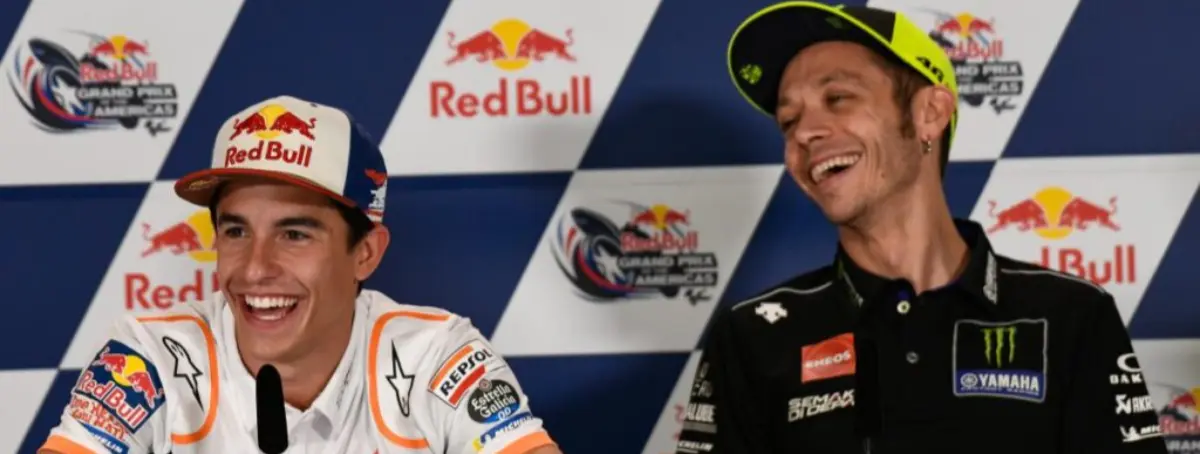 En tiempos de profunda crisis en Honda, lo más extraño: Marc Márquez y Valentino Rossi unen fuerzas