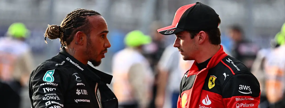 Doble regalo de Ferrari a Lewis Hamilton y Leclerc que hace añicos a Mercedes: la pérdida duele