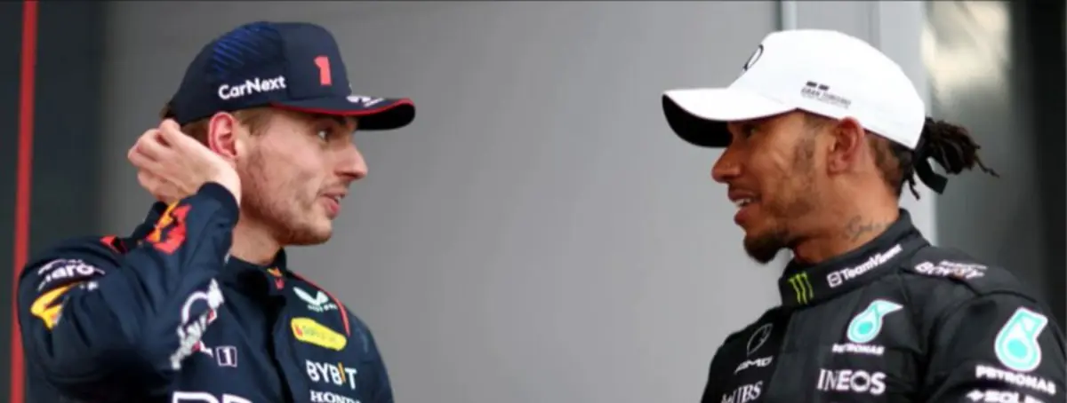 El ridículo de Mercedes en Imola no es el único motivo para llorar de Hamilton y Verstappen sonríe