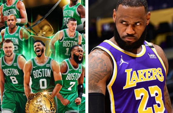 Celtics se aseguran casi 200 triples y avisan a LeBron James que serán la proxima dinastía de la NBA