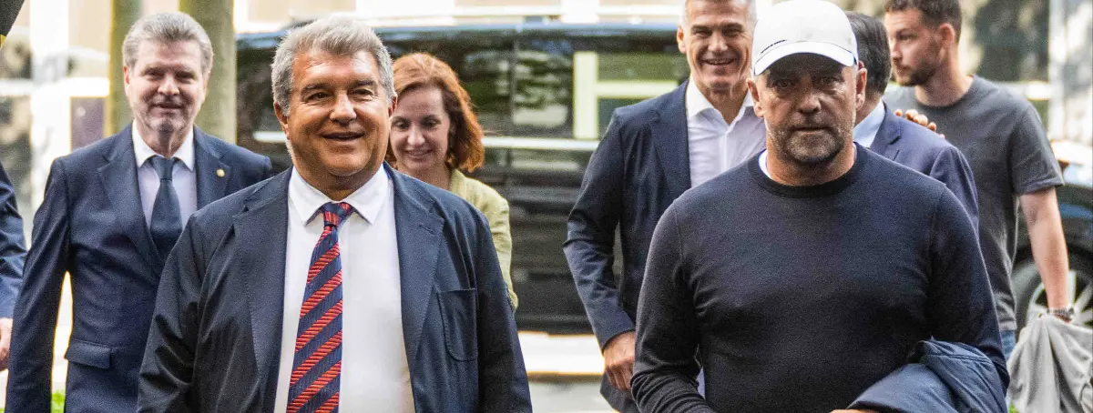 Laporta ya presiona a Flick antes del Clásico y Mbappé: sería el mayor perjuicio al Barça en 15 años