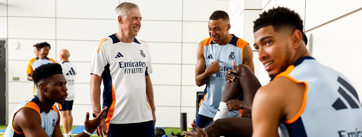 Ancelotti, Mbappé y Bellingham en la foto que ilusiona al Real Madrid; ¿hay reemplazo para Kroos?