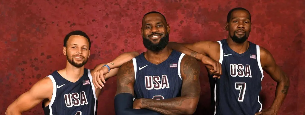 Tras la amenaza de Wembanyama, LeBron James rechaza al Team USA, pero Durant se apuntará a 2028