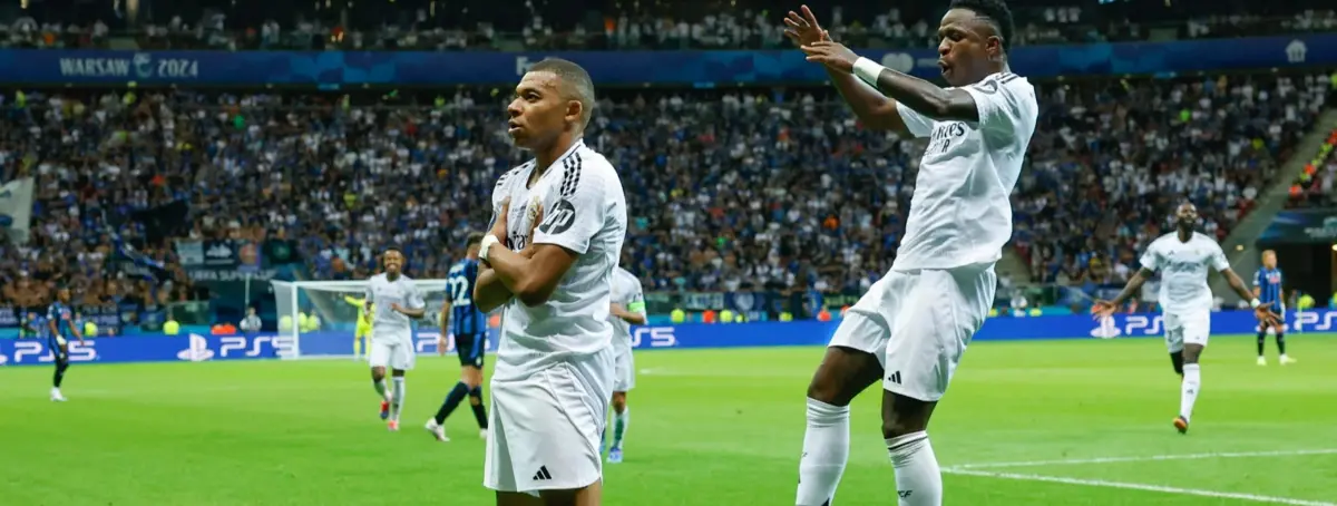 Kylian Mbappé masterclass; Bellingham y Vini Jr. le sirven la Supercopa a Ancelotti