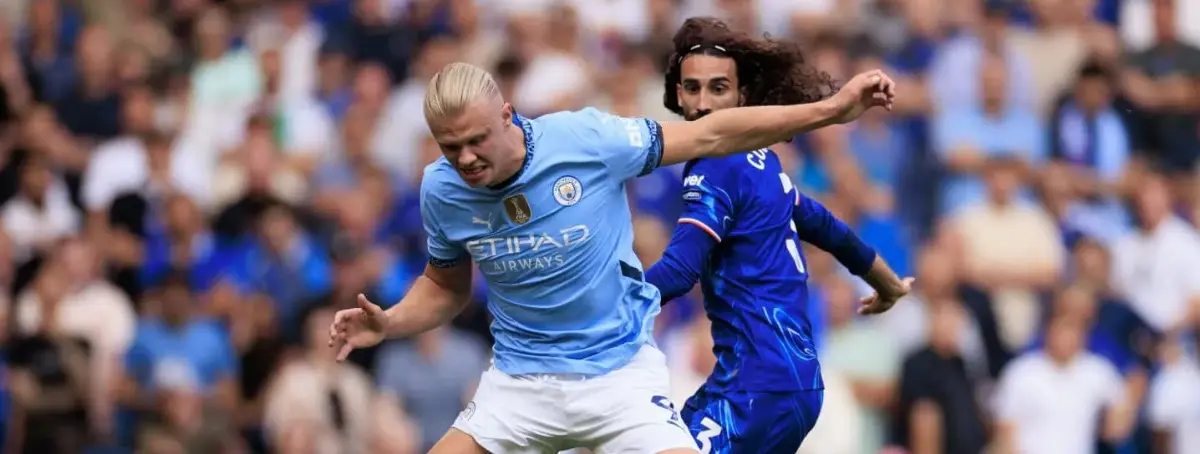 Haaland se burla de Cucurella después de liquidar al Chelsea en el debut en Premier League