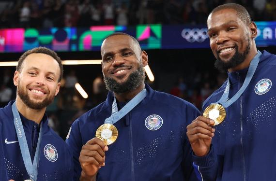 Tras la amenaza de Wembanyama, LeBron James rechaza al Team USA, pero Durant se apuntará a 2028