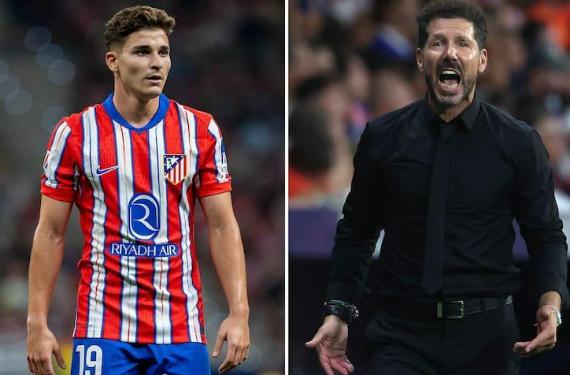 La furia de Simeone y los murmullos en el Metropolitano: el Aleti no enciende ni con Julián Álvarez