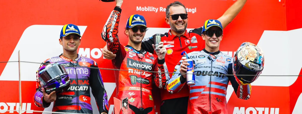 Márquez abre Pandora: zasca y rajada contra Bagnaia y pillan a Ducati, la telemetría mató a Martín