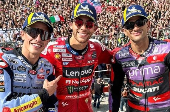 Bastianini, Márquez y Acosta no se cortan un pelo en Motegi y rifirrafe entre Jorge Martín y Bagnaia