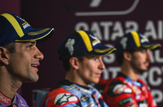 Bagnaia está que echa humo: Marc Márquez ayuda a Jorge Martín y Bastianini le niega la suya