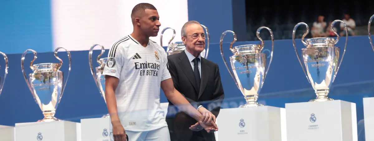 Florentino Pérez lamenta la operación que deja al Real Madrid sin el 9 que mejora a Mbappé y Vinícius