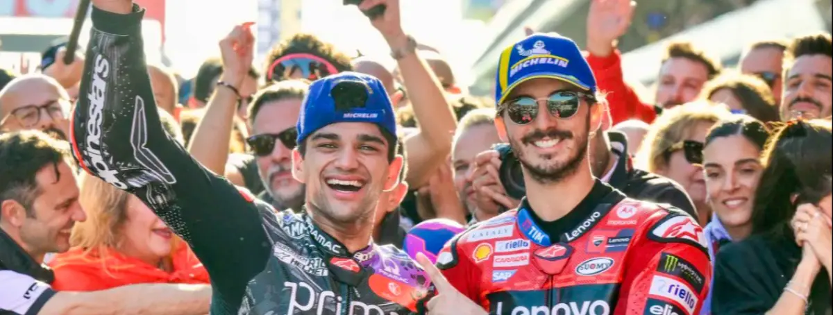 El inesperado gesto de Bagnaia con Jorge Martín tras su victoria en MotoGP