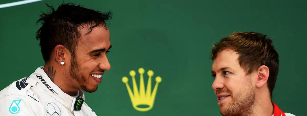 Lewis Hamilton rinde homenaje a Sebastian Vettel como el mejor campeón