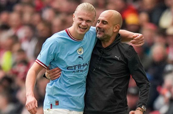 Haaland no le dirige la palabra y no es el único en el Manchester City, Pep Guardiola tampoco