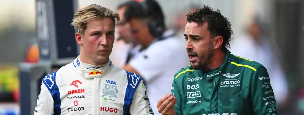 Fernando Alonso y Liam Lawson en paz, el joven piloto se sincera tras los roces en pista