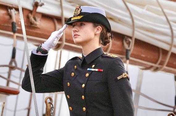 Leonor no ha hecho una sola guardia desde que se embarcó en Elcano